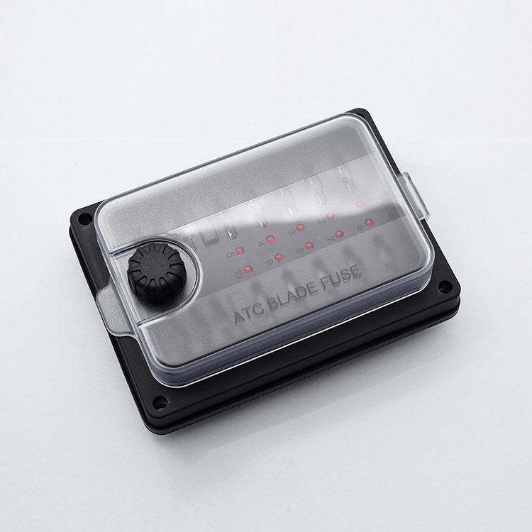 12 Way Fuse Box Blade Fuse Block With LED for Automotive Car Marine Boat