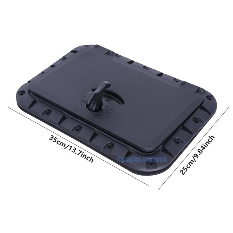 Waterproof Plastic Kayak Accessories-Marine Access Hatch Cover Boat Hatch Lid Deck Rubber Seal for Ship Application PC Material