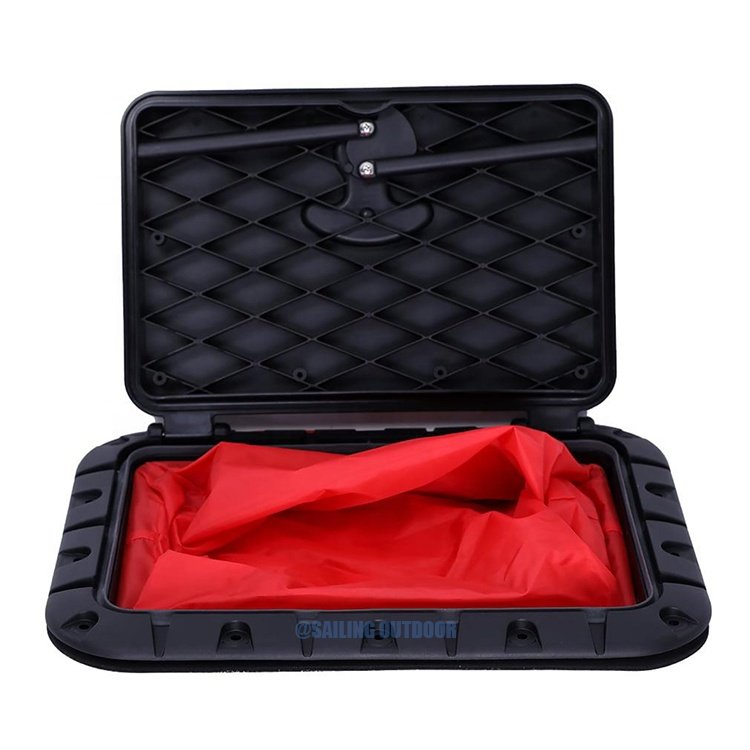 Waterproof Plastic Kayak Accessories-Marine Access Hatch Cover Boat Hatch Lid Deck Rubber Seal for Ship Application PC Material