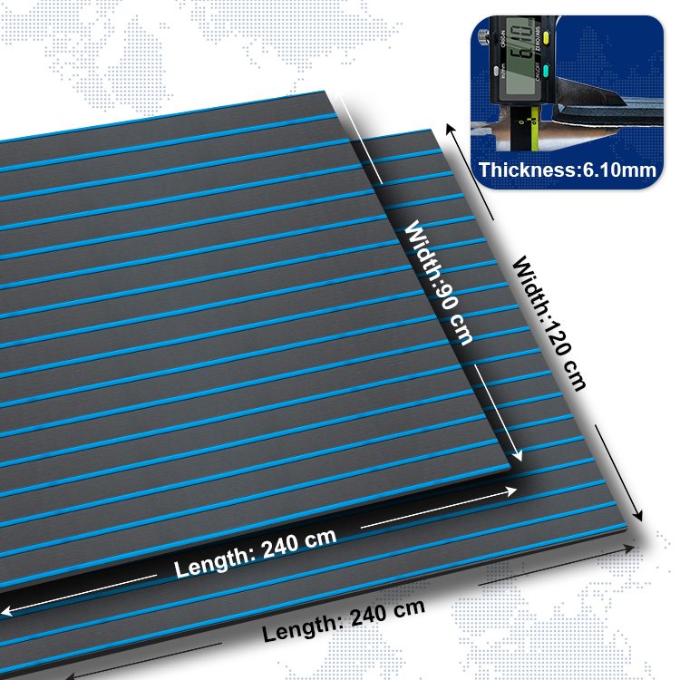 2024 New Arrival Nautical Carpet Floor Boat Eva Foam Flooring Blue and Grey Trading Products-Marine Supplies