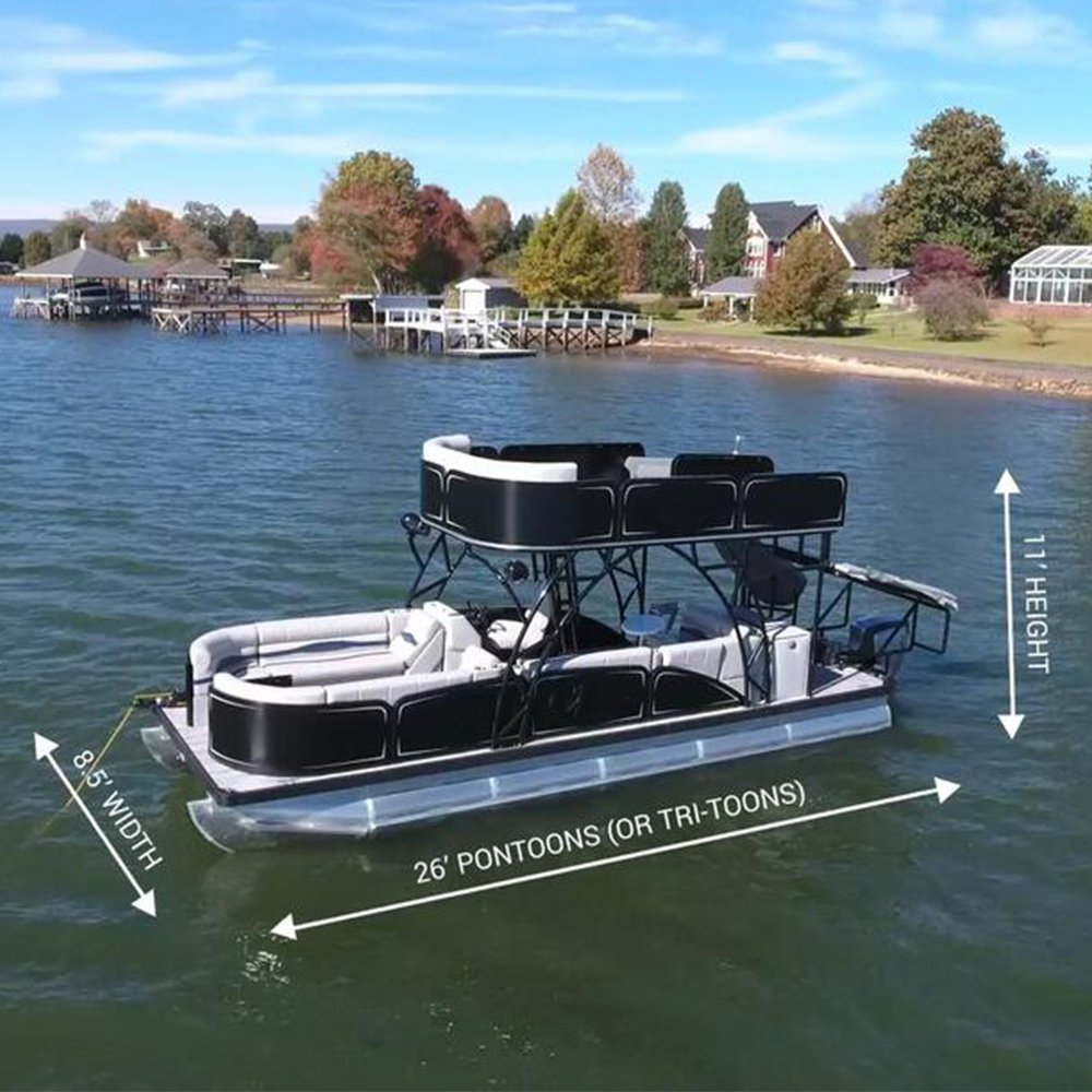 Pontoon Boat Accessories Furniture Cover Bimini Top Pontoon Boat Parts for Sale