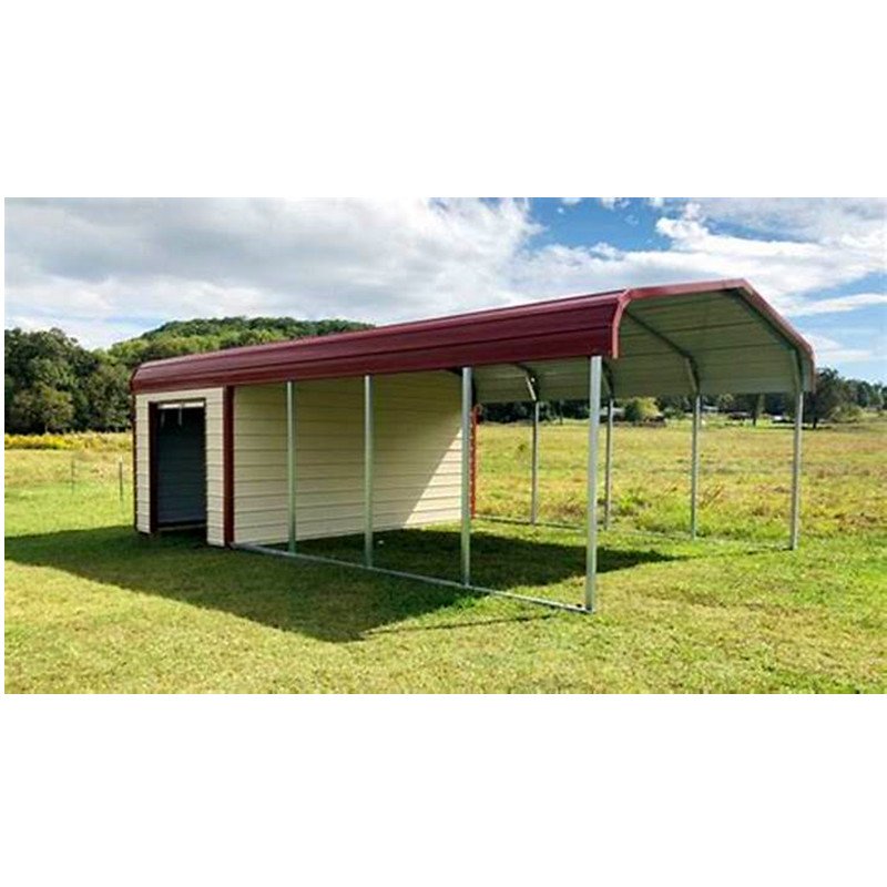 18x30 Carport with Utility Shed