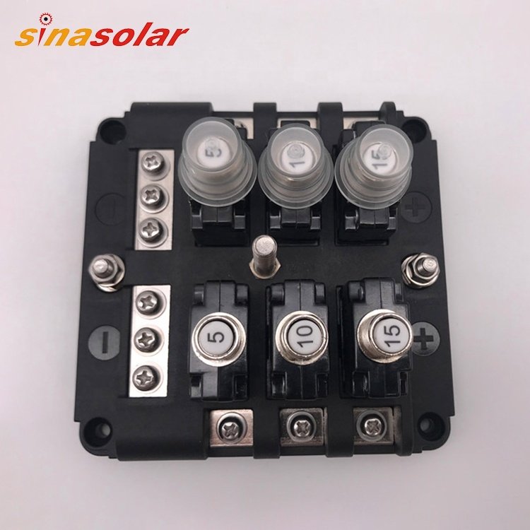 24V 40A Automotive Marine Power Stainless Distribution Screw Bus Bar Excavator Fuse Box Assembly With Cover