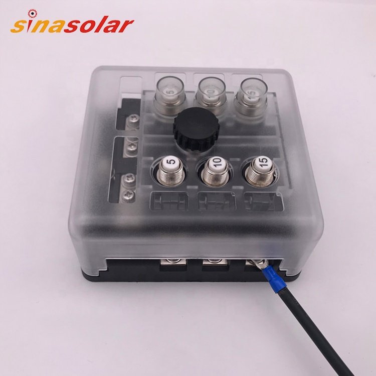24V 40A Automotive Marine Power Stainless Distribution Screw Bus Bar Excavator Fuse Box Assembly With Cover