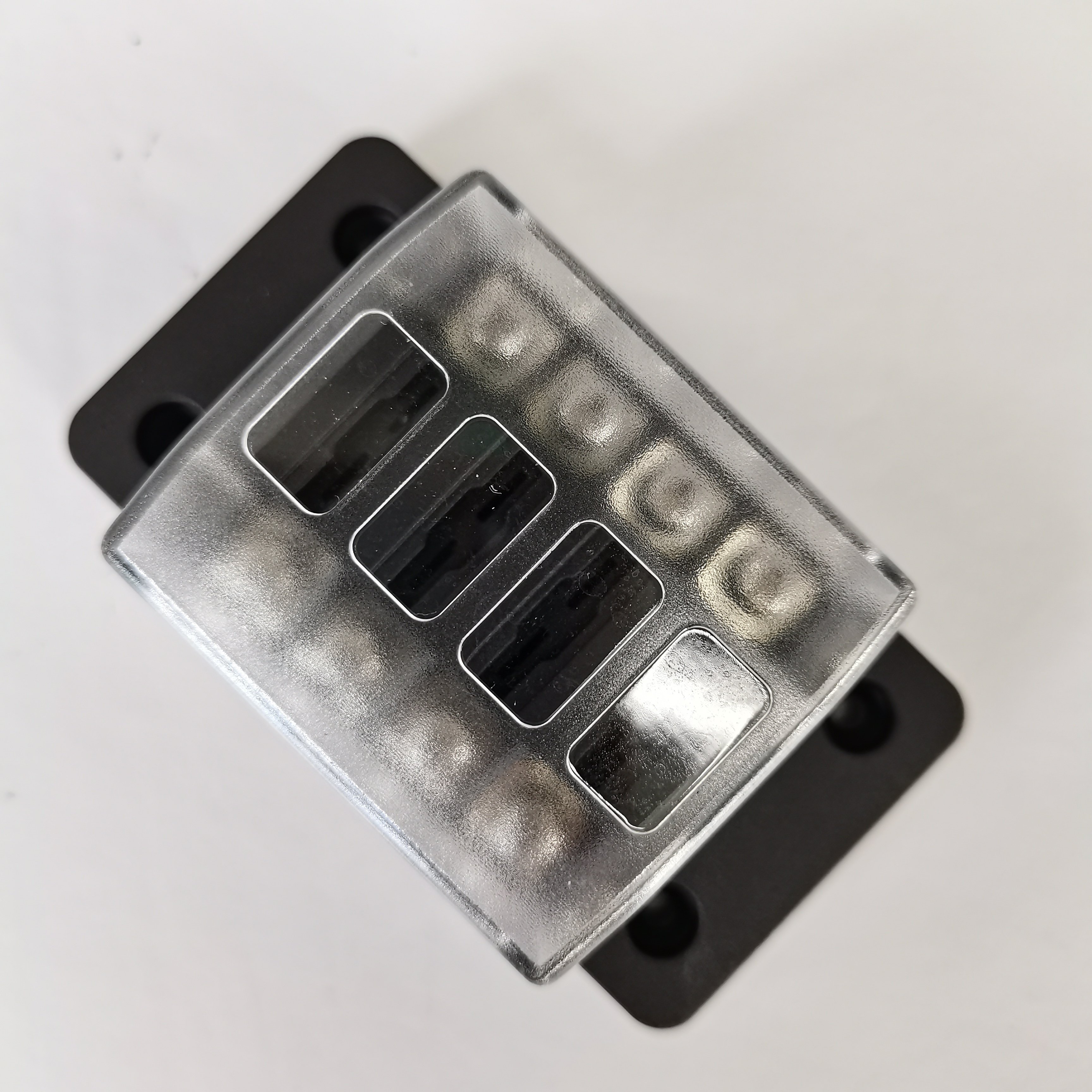 Dc 12V 40A 4 Way Fuse Box 4 Circuit Fuse Block Protected Fuse Box for Car Boat Marine
