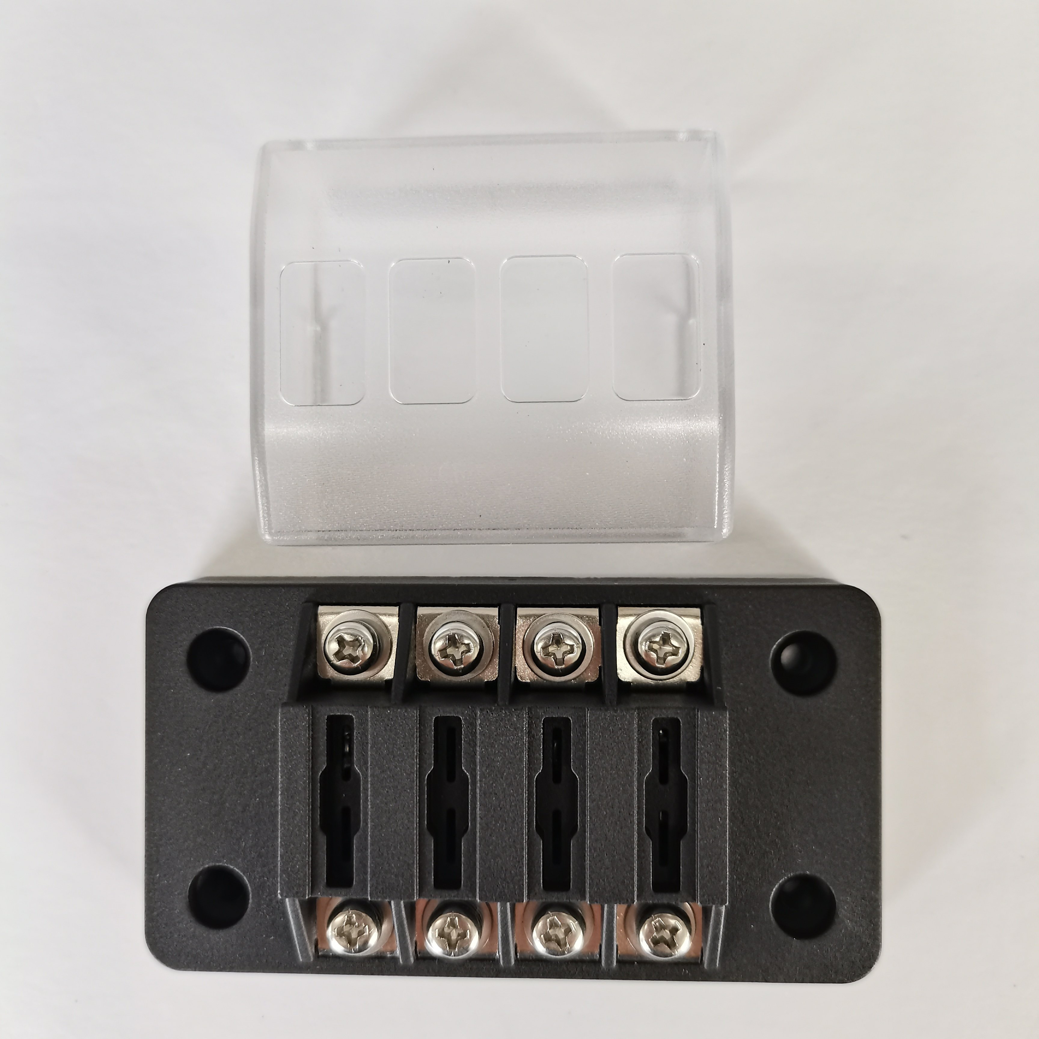 Dc 12V 40A 4 Way Fuse Box 4 Circuit Fuse Block Protected Fuse Box for Car Boat Marine