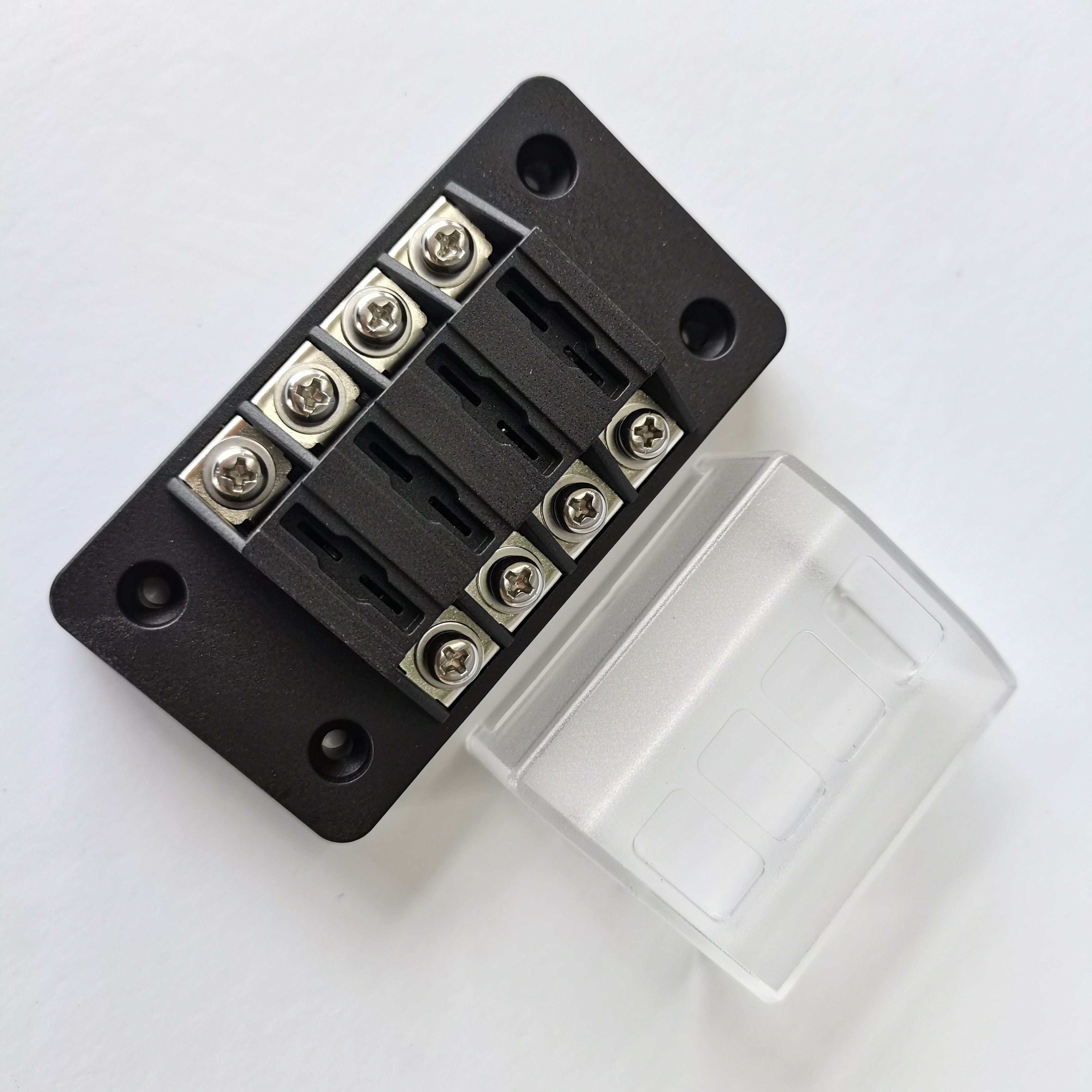 Dc 12V 40A 4 Way Fuse Box 4 Circuit Fuse Block Protected Fuse Box for Car Boat Marine