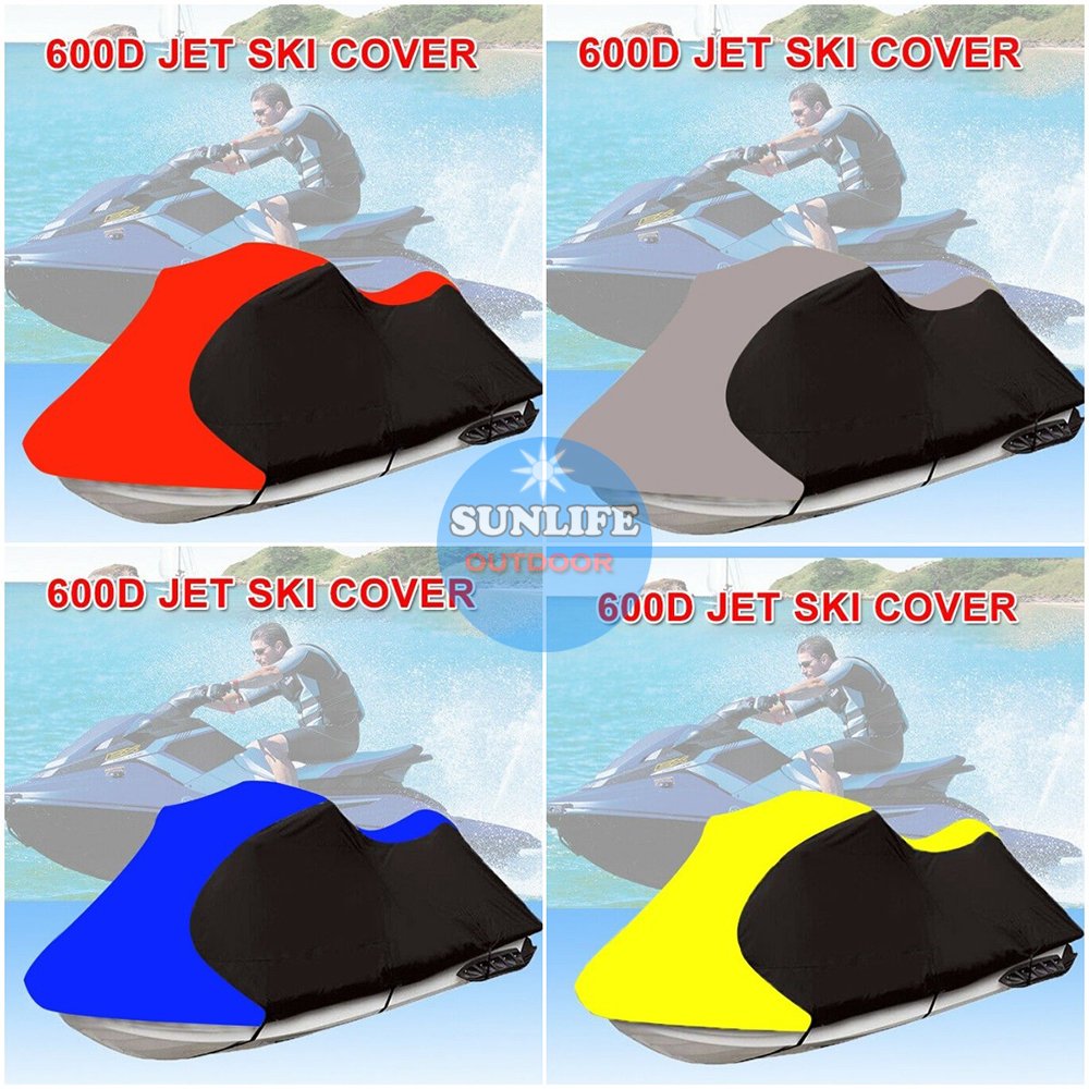 Durable Jet Ski Cover,Various Sizes Jetski Covers Trailerable 600D Boat Cover Waterproof for Boat Mooring Use,Boat Covers