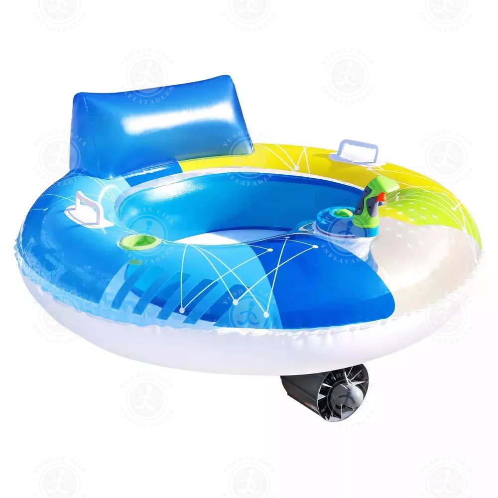 Multicolor Motorized Pool Battery Powered PVC Summer Float Brand New Motorized Pool Cruiser