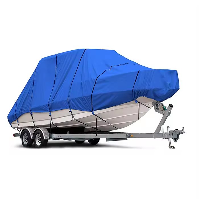 Custom Waterproof UV Resisting PVC Boat Cover Sports Design Style Made of Oxford Polyester for Outdoor Use Offering Protection