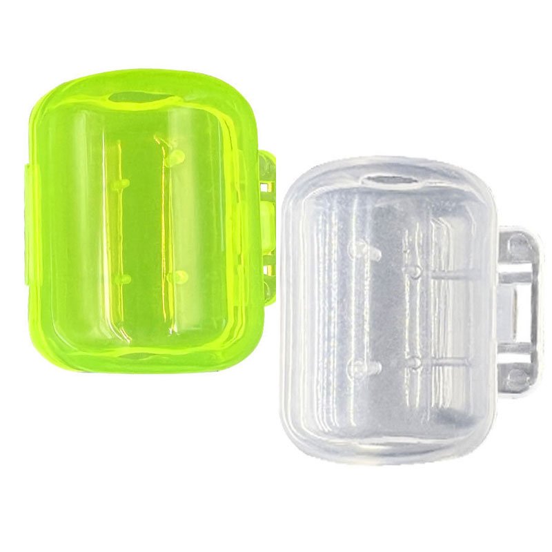 Transparent Plastic Squid Jig Hooks Protector 3 Sizes Wood Shrimp Hooks Cover for Ocean Boat Fishing Fishing Hook Accessory