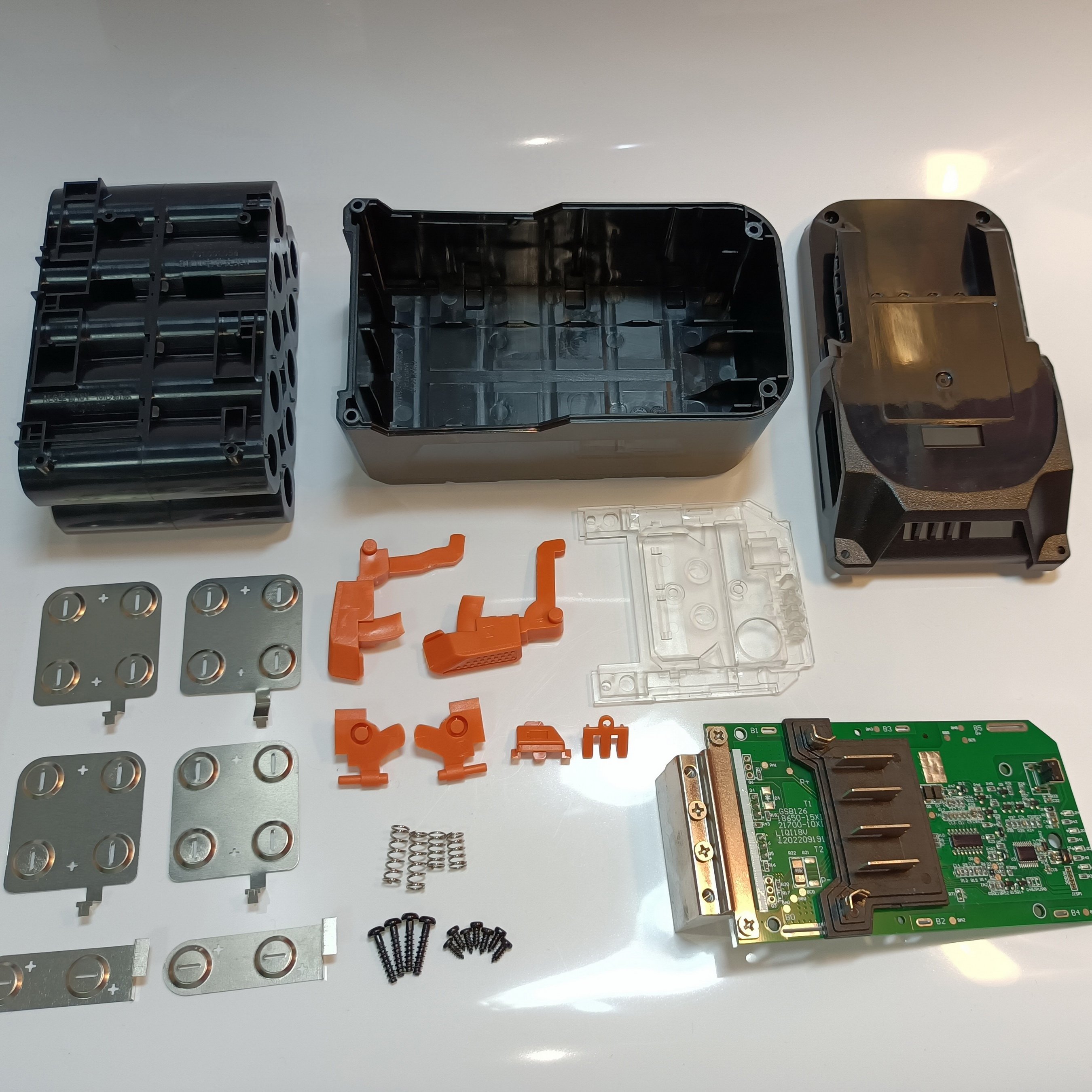 Factory Price AEG RIGID 18v 8.0AH 10.0AH L1830R 10 Cells 21700 Plastic case Plastic Housing Plastic Cover Bms 6.0AH L1240 L1215
