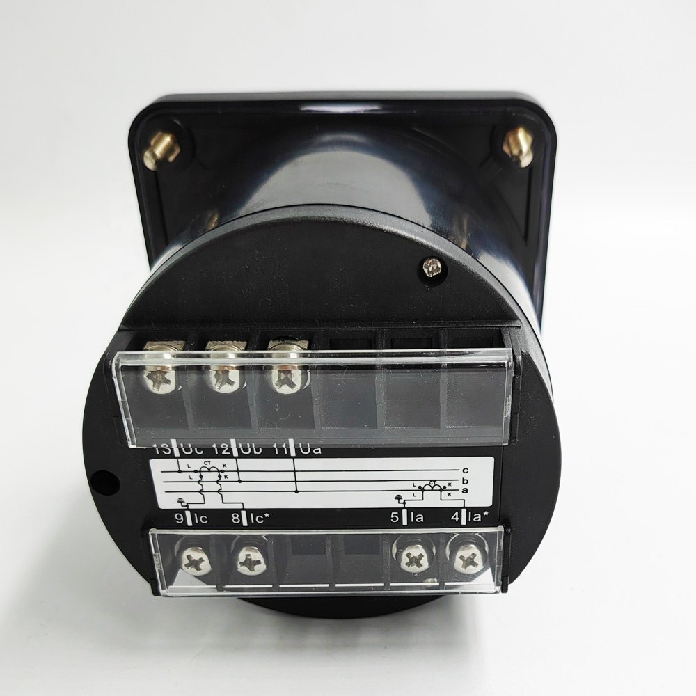 Factory Custom 45L9 3 Phase 3 Wires 3N2E 110mm Panel 37.5-250KW KW Power Meter for Marine Boat Vessels System