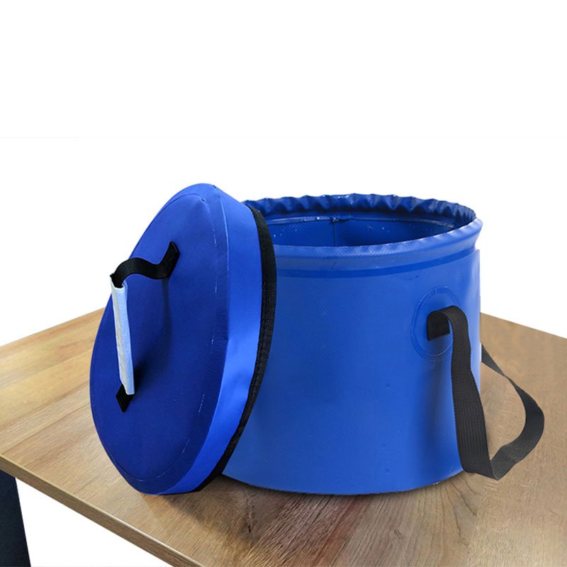 Portable Camping Fishing Bucket Stockpile Beach Bag Waterproof Multifunction Collapsible Waterproof Bucket With Lid