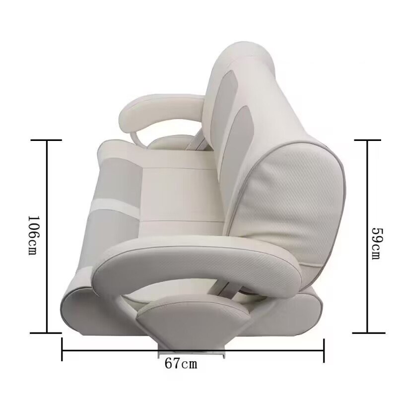 Multiple Seats Marine Ergonomics Design Passenger Seat with Aluminum Alloy Stand Boat Seat Seater for 1-5