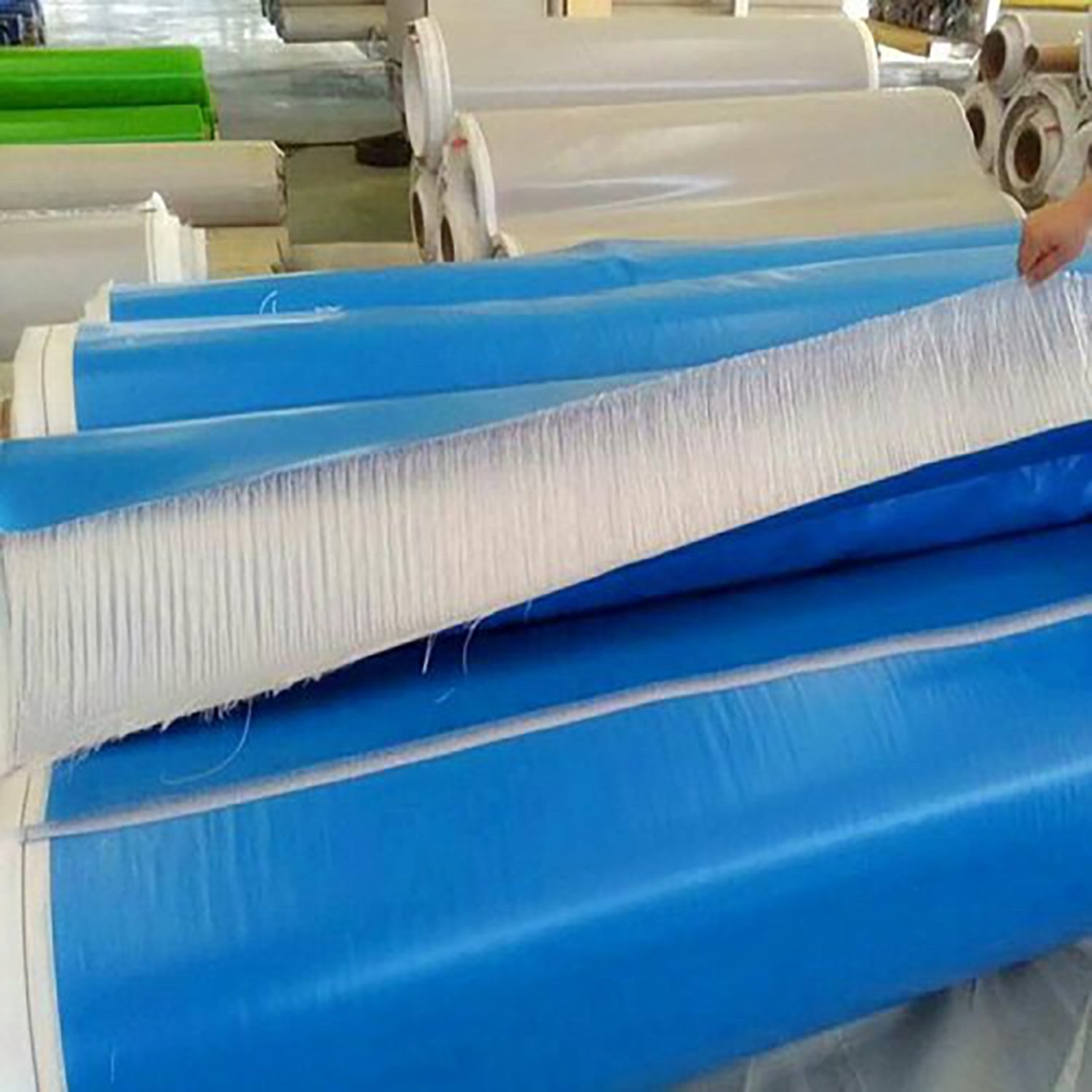 12cm Single Layer Knitted PVC Coated Double Wall Fabric Drop Stitch Fabric for Inflatable Boat SUP Board Drop Stitch Material