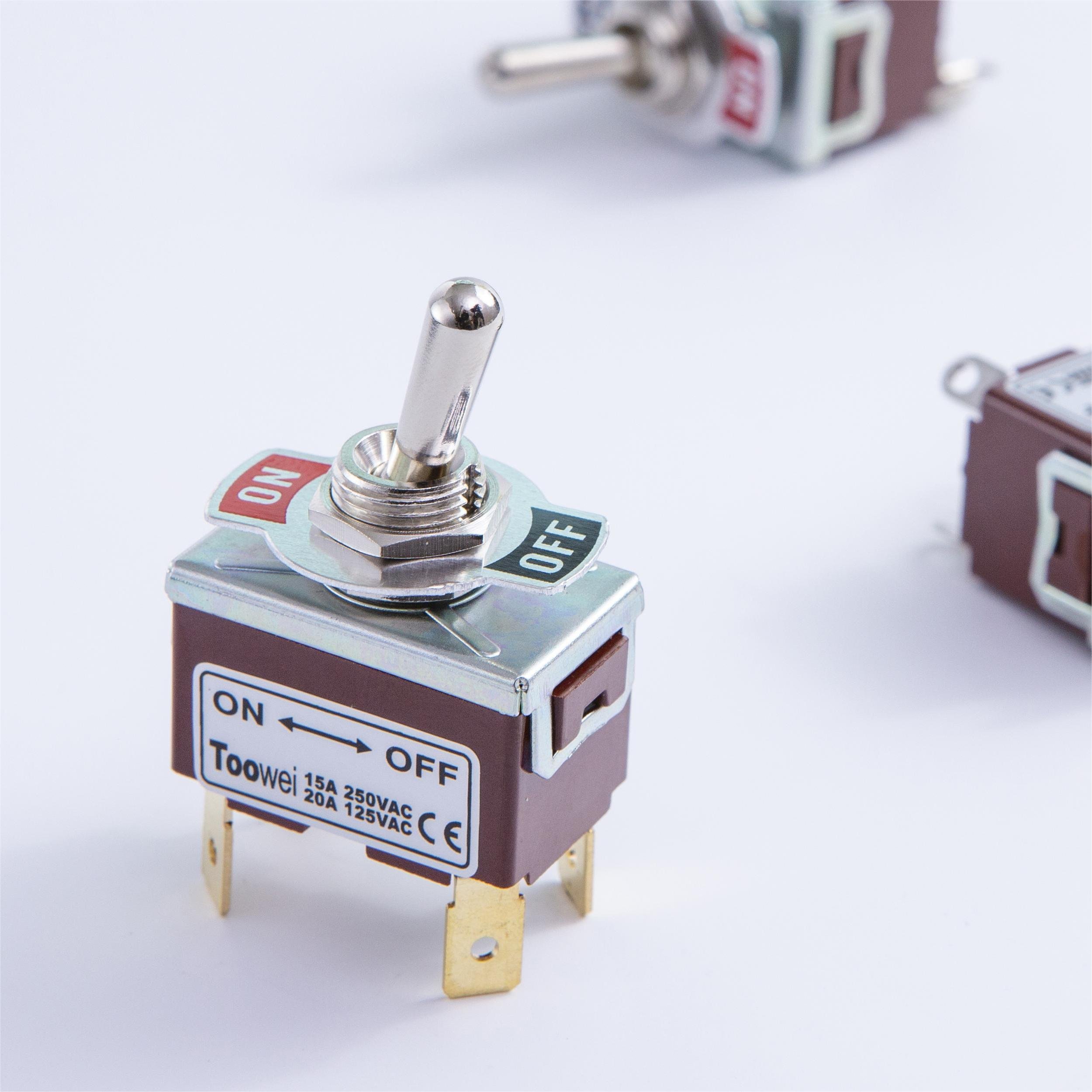 Heavy Duty Rocker Toggle Switches 4PINS 2Position Quick Connect/Screw/solder Terminal ON- OFF Toggle Switch