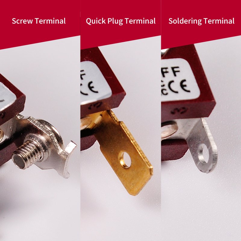 Heavy Duty Rocker Toggle Switches 4PINS 2Position Quick Connect/Screw/solder Terminal ON- OFF Toggle Switch