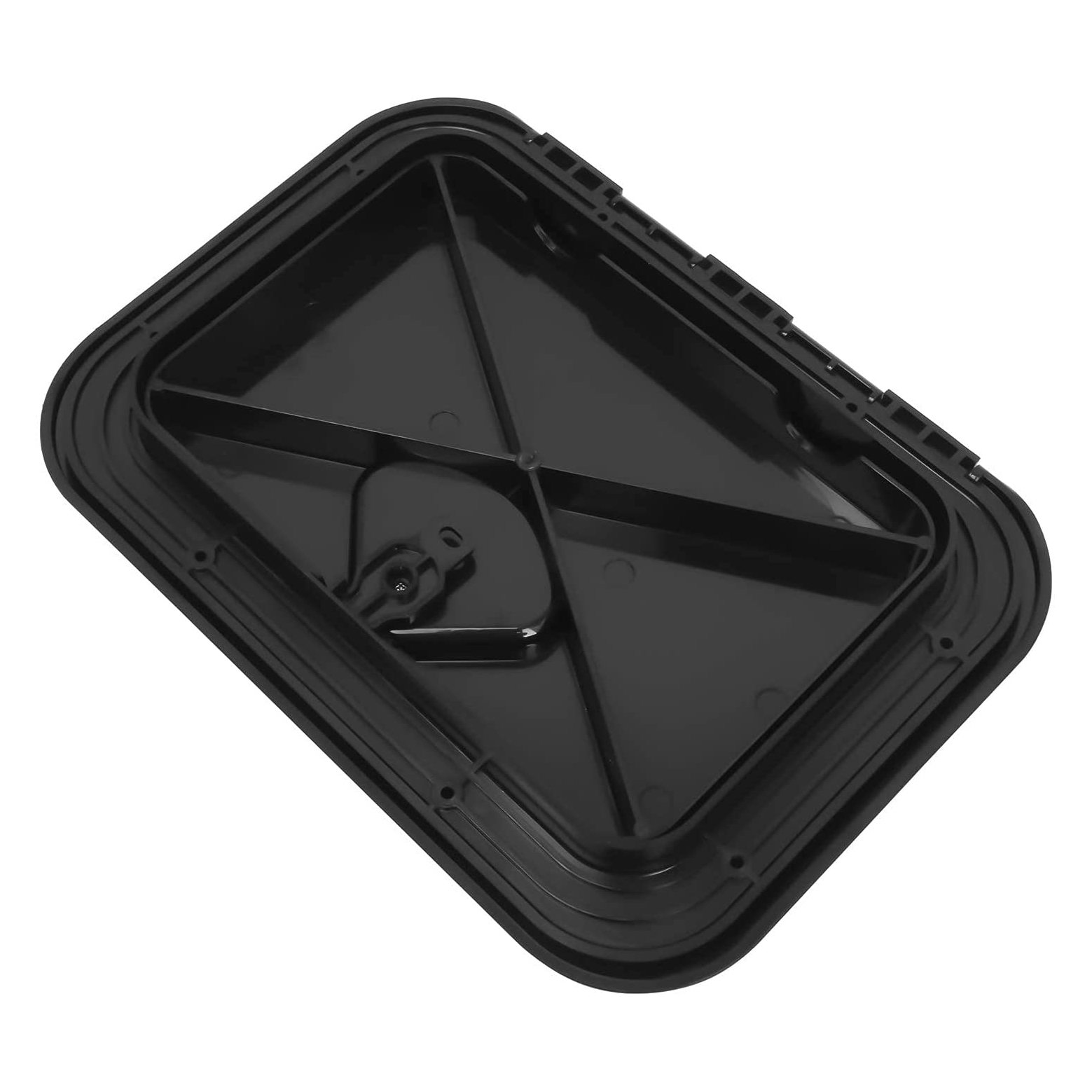 FBM Yacht Hatch Cover Rectangle Marine Boat Deck Hatch Lid ABS Boat Access Hatch in Black & White Colors