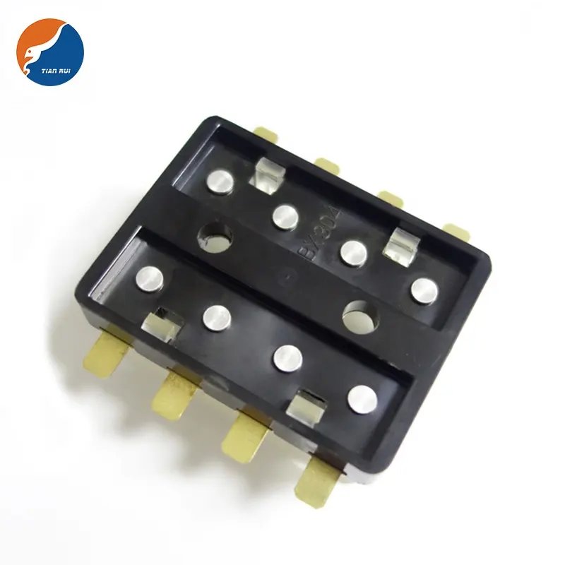 BX304 BX306 BX308 BX310 BX312 Multiway Glass Tube 4 6 8 10 12 Ways Position 6x30mm AGC Glass Fuse Box Block Holder