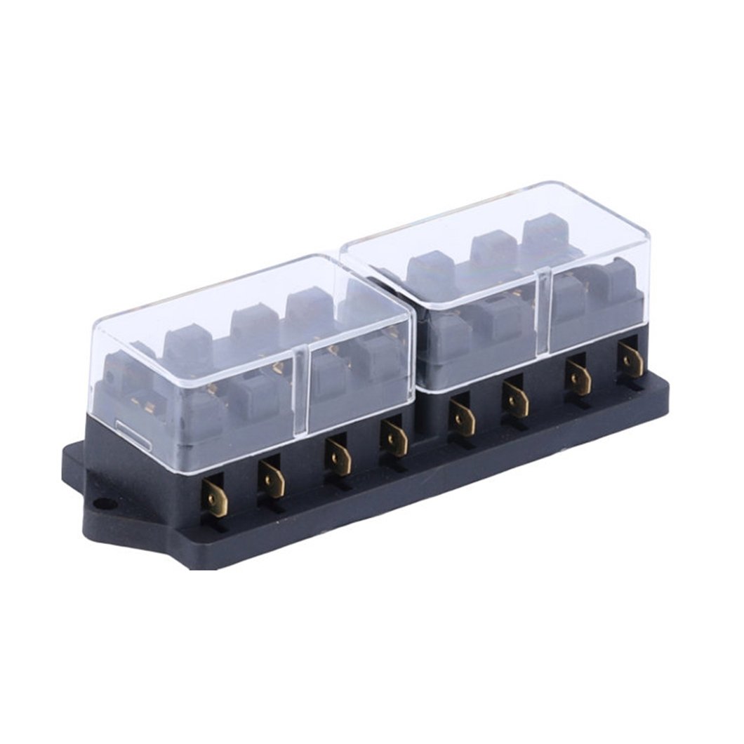 High Quality 8 Way Fuse Holder Box with Fuse Blade for Car Boat Truck Automotive with Proof Cover