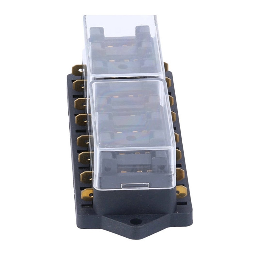 High Quality 8 Way Fuse Holder Box with Fuse Blade for Car Boat Truck Automotive with Proof Cover