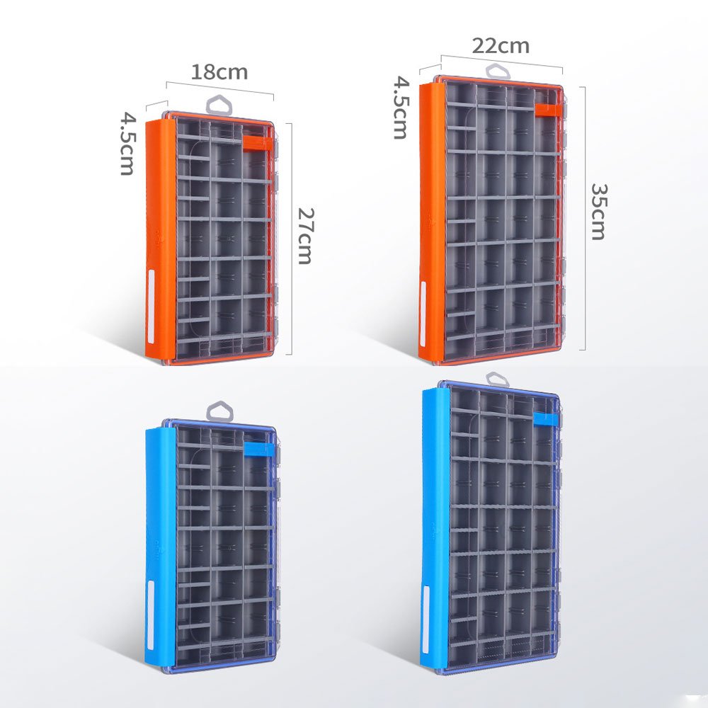 Lure Box with Adjustable Divider Fishing Lure Box Fishing Equipment Transparent Cover Hook Storage Divider Inside Lure Box