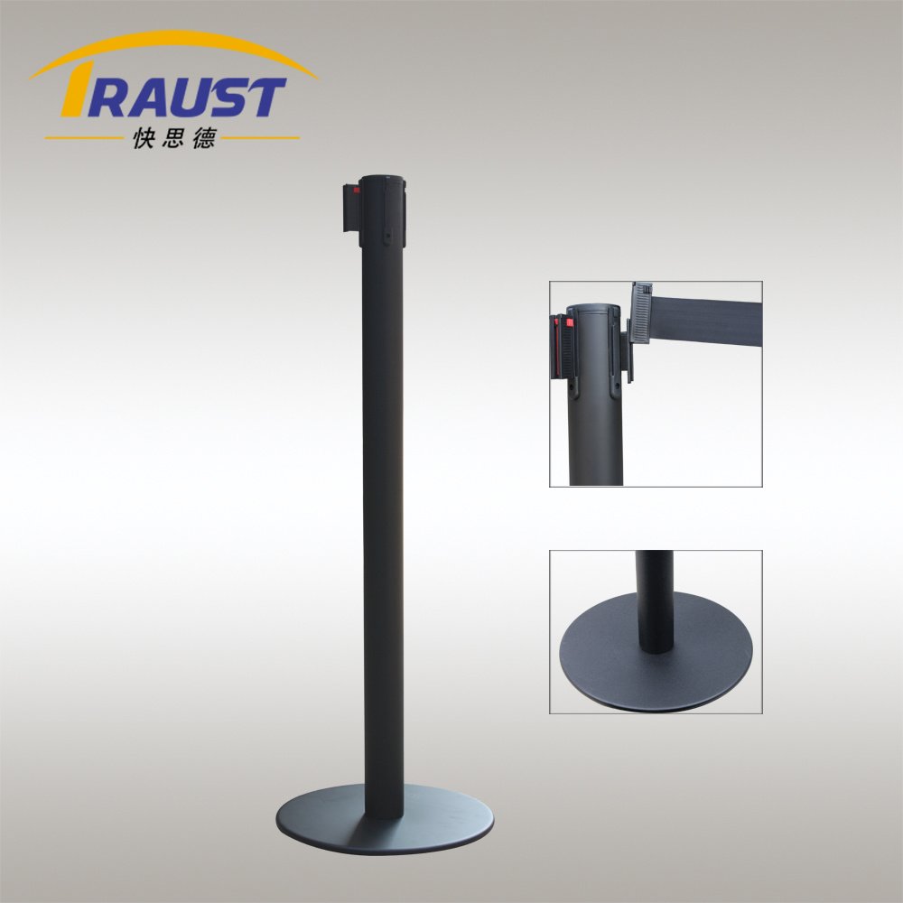 Traust Retractable Belt Barrier Stand Stanchion Museum Bank Queue Line Traffic Control for Crowd Management