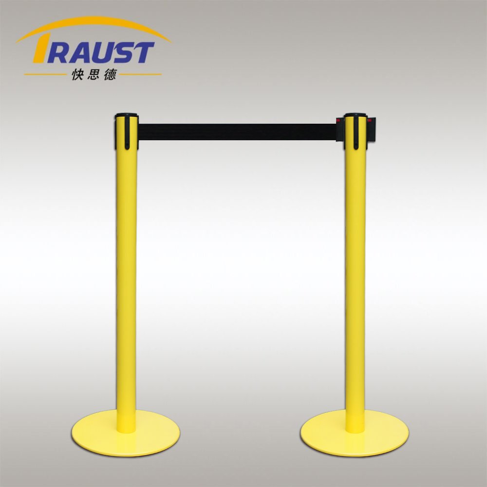 Traust Retractable Belt Barrier Stand Stanchion Museum Bank Queue Line Traffic Control for Crowd Management