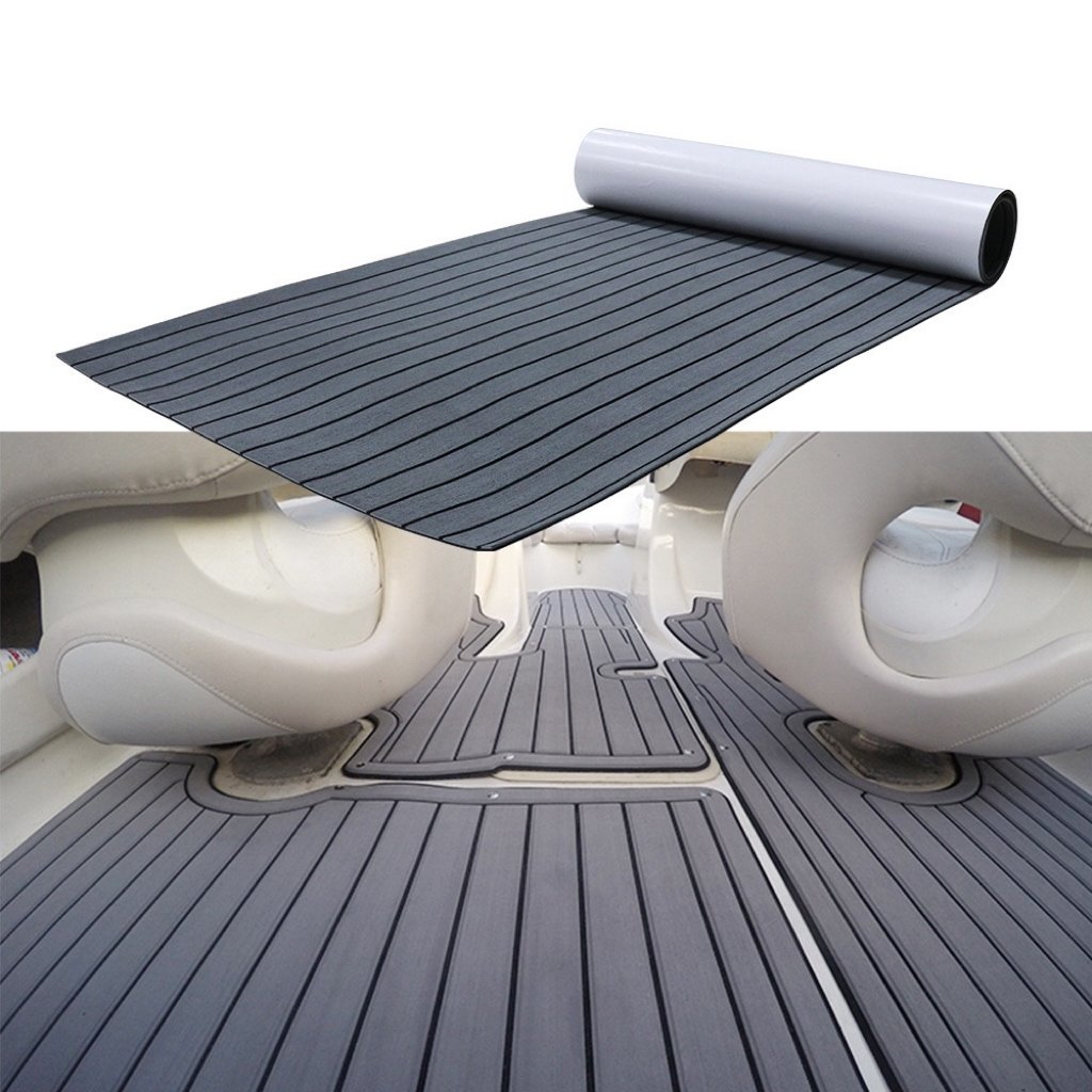 Classic Composite Brushed Durable EVA Carpet Foam Deck Marine Deck Covering Synthetic Teak Brushed Outdoor Boat Yacht Flooring