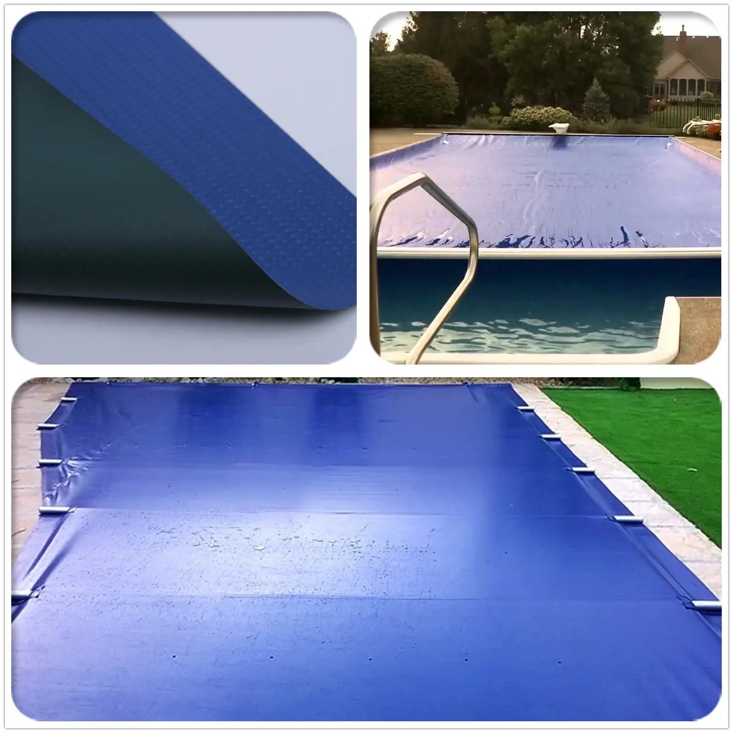 Weather Resistant Heavy Duty PVC Coated Polyester Water-proof Fabrics With Grommets and String Truck, Trailer Cover
