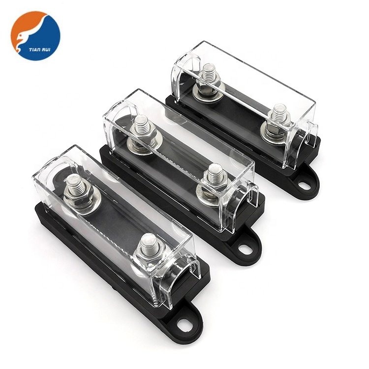 32V 48V 60V 70V 80V 125V 100A 200A 300A 400A 500A ANL Bolt Down Bolt-on Car Audio Fuse Box Holder for Truck Vehicle