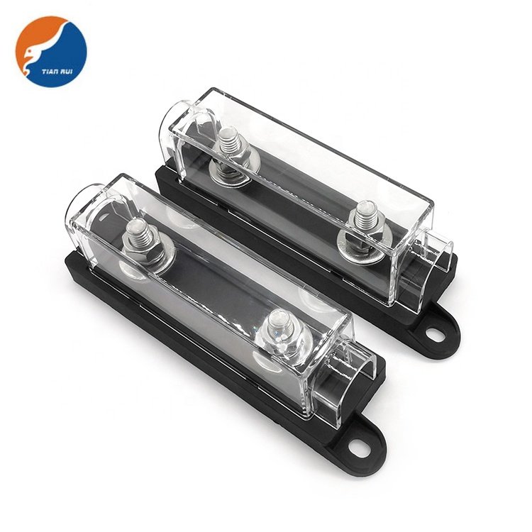 32V 48V 60V 70V 80V 125V 100A 200A 300A 400A 500A ANL Bolt Down Bolt-on Car Audio Fuse Box Holder for Truck Vehicle