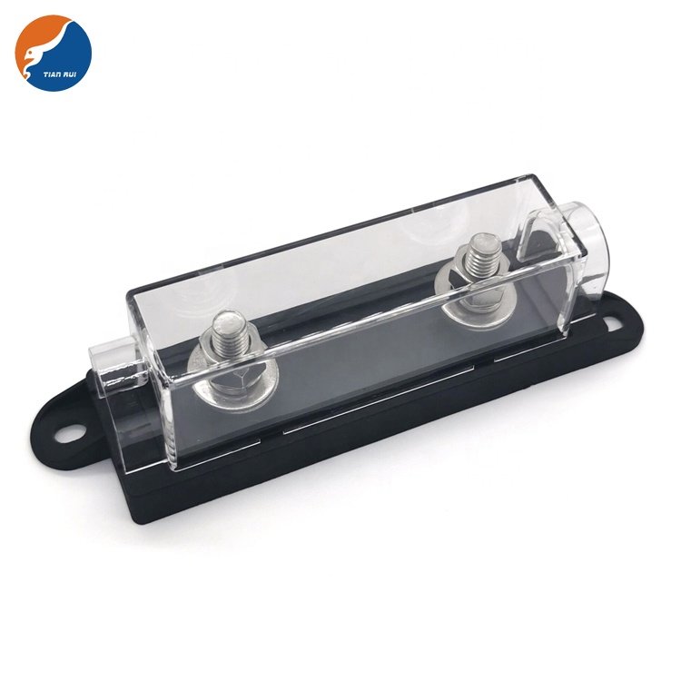 32V 48V 60V 70V 80V 125V 100A 200A 300A 400A 500A ANL Bolt Down Bolt-on Car Audio Fuse Box Holder for Truck Vehicle