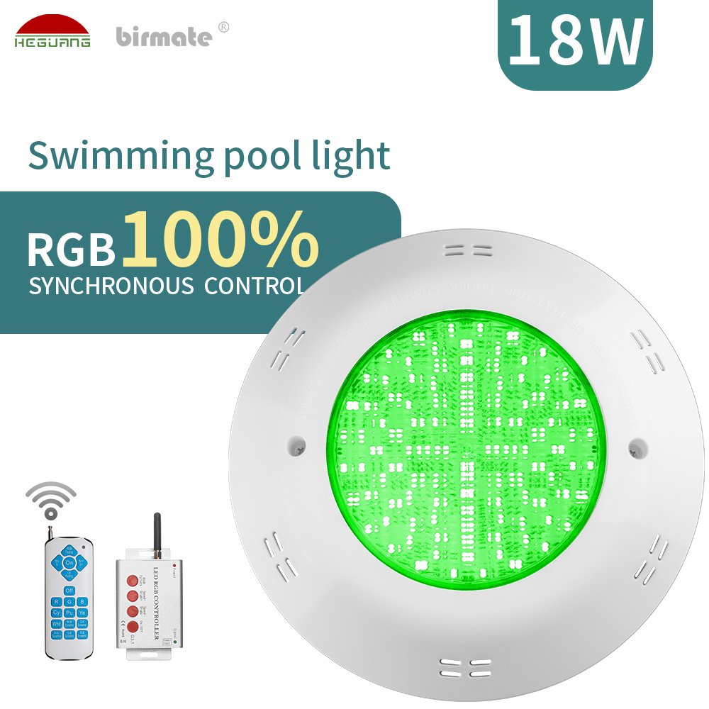 IP68 18W Plastic Material RGB Waterproof 12 Volt Led Underwater Light Boat Fixture
