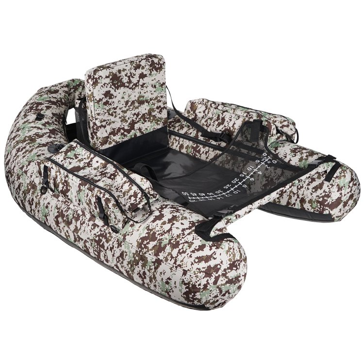 Premium Quality Inflatable Float Boat 600D Oxford Cover Outside PVC air Bladder Inside Belly Boat Camouflage Fishing Float Tube