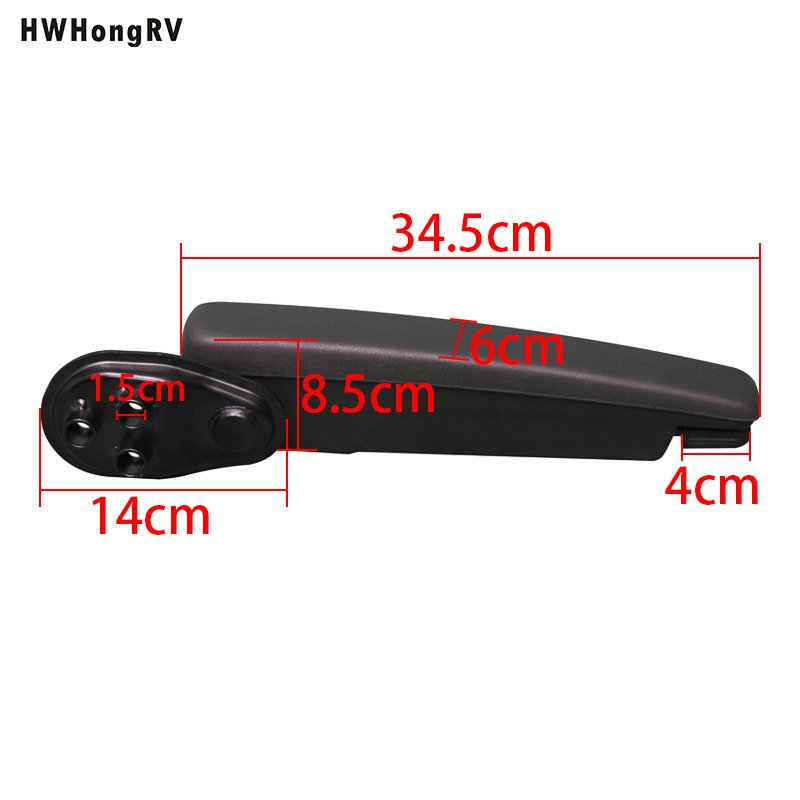 2 PCS Universal Adjustable ABS Plastic Arm Rest for Car RV Boat Truck Van-Interior Kits with Adient Seat
