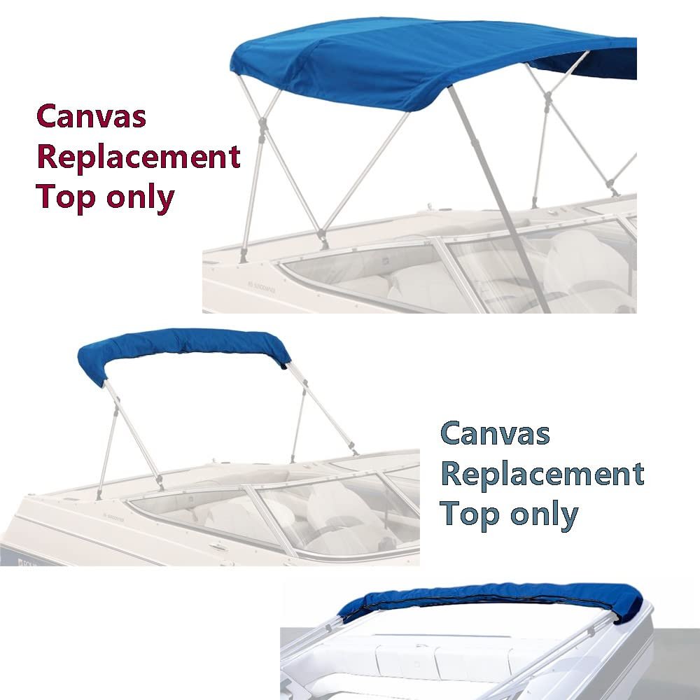 Waterproof 300D 600D Oxford Boat Bimini Top Cover Foldable Easily Installed Sun Protective Boat Cover Canopy Boat Covers