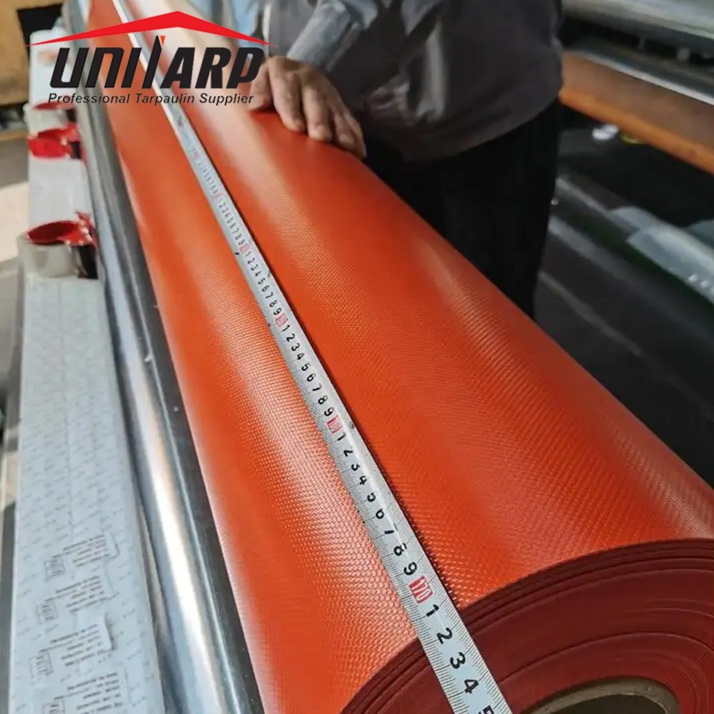5.1 M Width Vinyl Coated Polyester Material 600g Lona PVC Tarpaulin Rolls for Tent