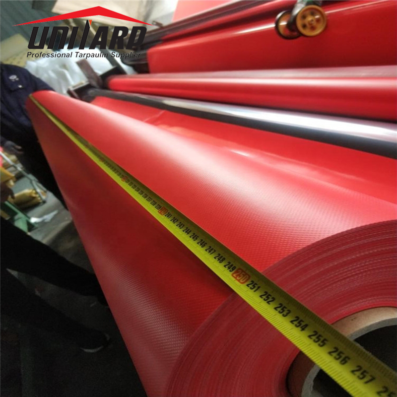 5.1 M Width Vinyl Coated Polyester Material 600g Lona PVC Tarpaulin Rolls for Tent