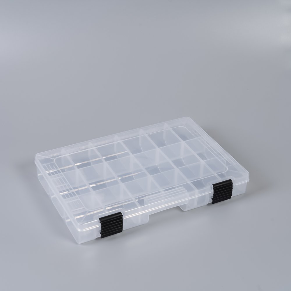 Multifunction Factory Price clear Plastic Fishing Bait Storage case Fishing Tool Box Transparent Cover Lure Tackle Box
