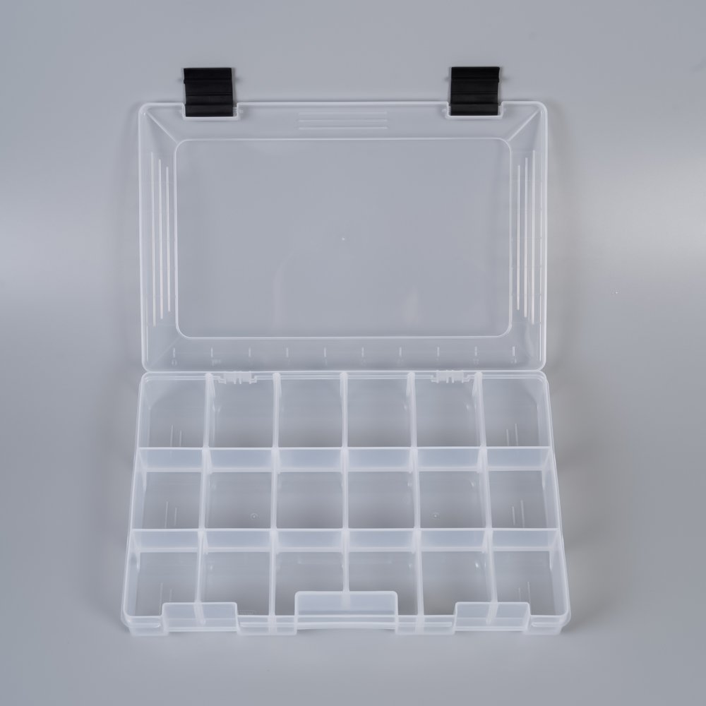 Multifunction Factory Price clear Plastic Fishing Bait Storage case Fishing Tool Box Transparent Cover Lure Tackle Box