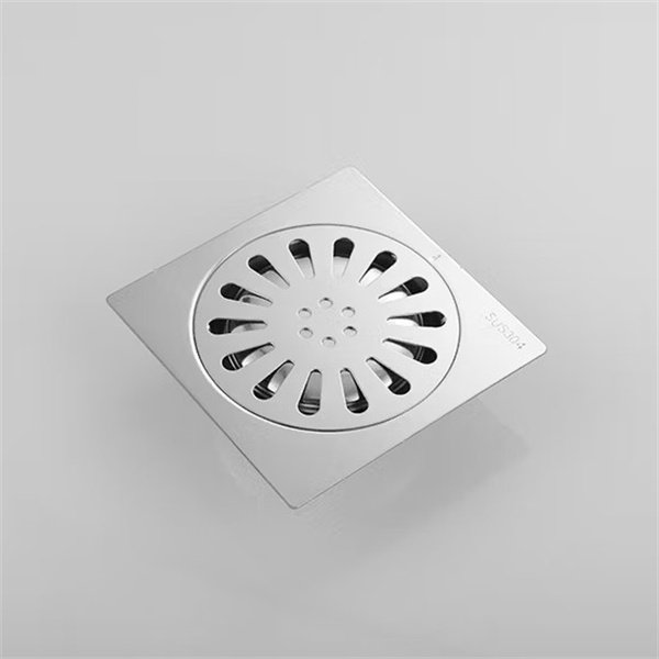 Square Form Stainless Steel Boat Deck Floor Plumbing Drain Bathroom Shower