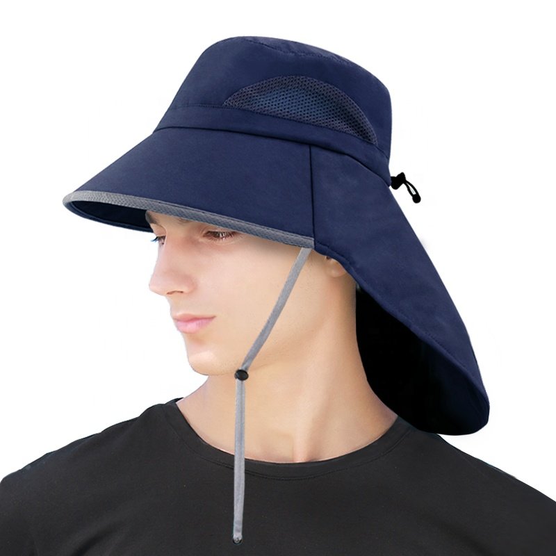 Men Women's Foldable Boonie Hat Summer Bucket Sun Hat with Wide Brim for Camping Hunting Fishing Riding Gardening Parties