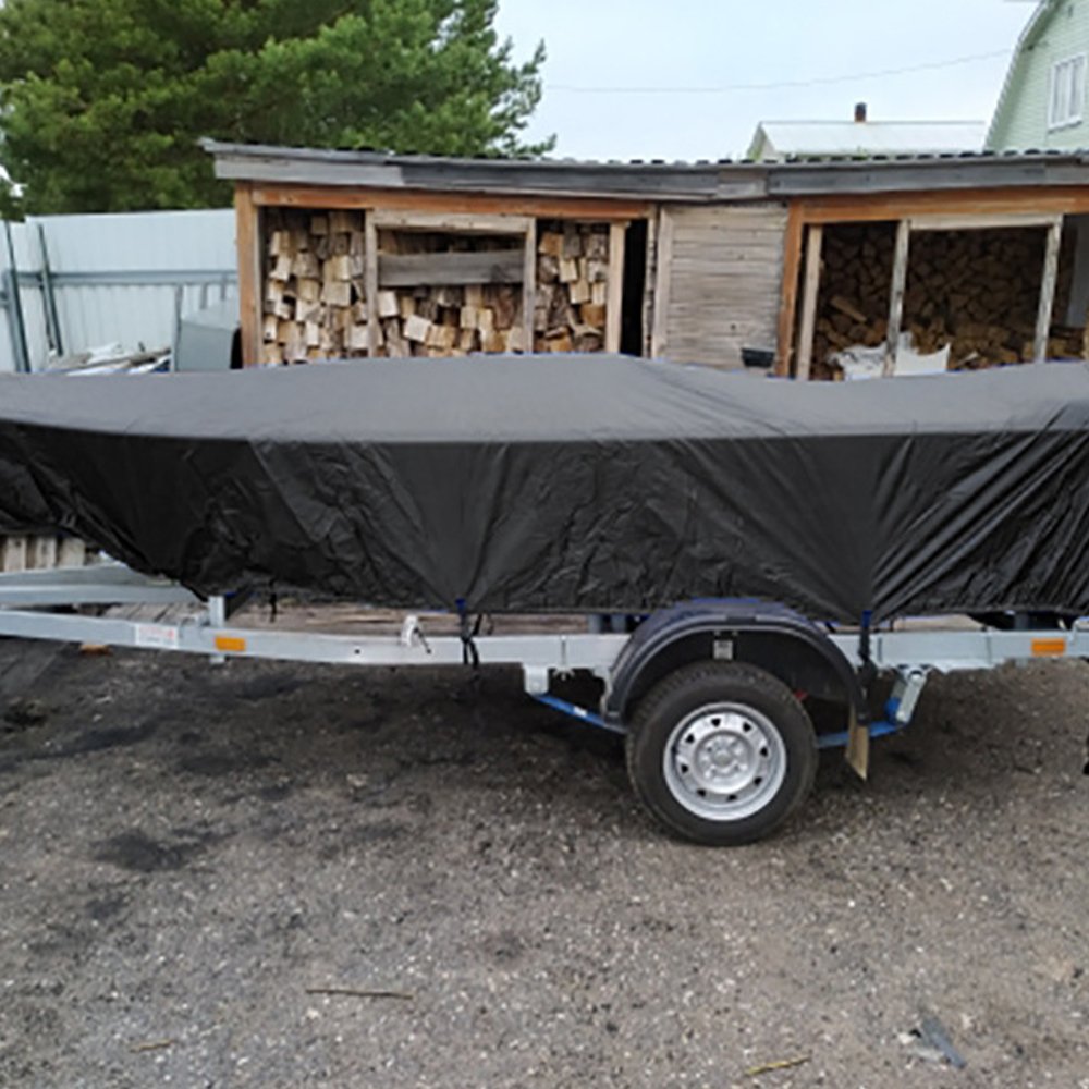 600D Polyester Pontoon Boat Cover for Steel Hull Marine Fishing Use Standard Size Polyester Inflatable Pontoon Boat Cover