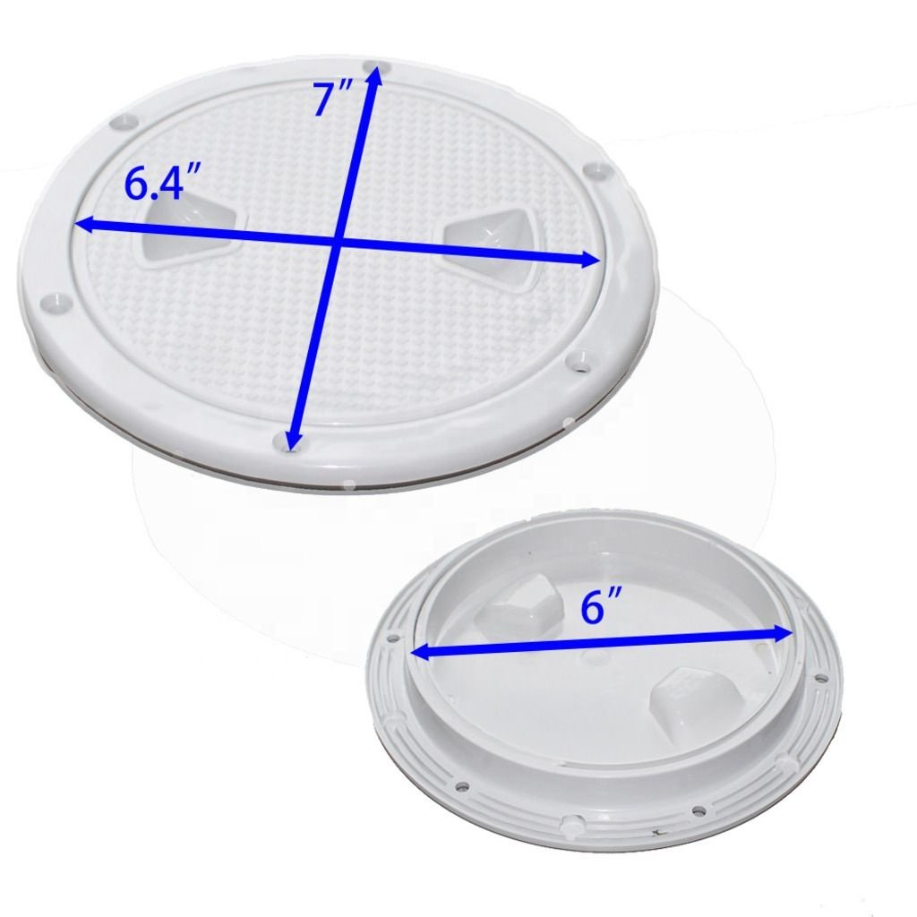 Marine Boat Round Marine 4'' 6'' 8'' Boat Round Non Slip Inspection Hatch with Detachable Cover