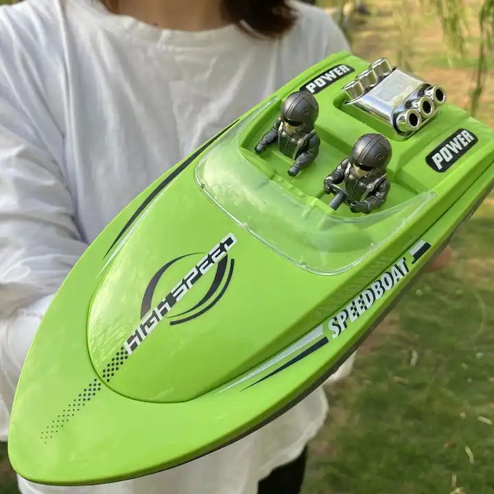 Flytec V222 2.4Ghz Double Waterproof Protection 20Km/h High Speed Racing RC Boat Ship Water Sensor Mini Toys Remote Control Boat