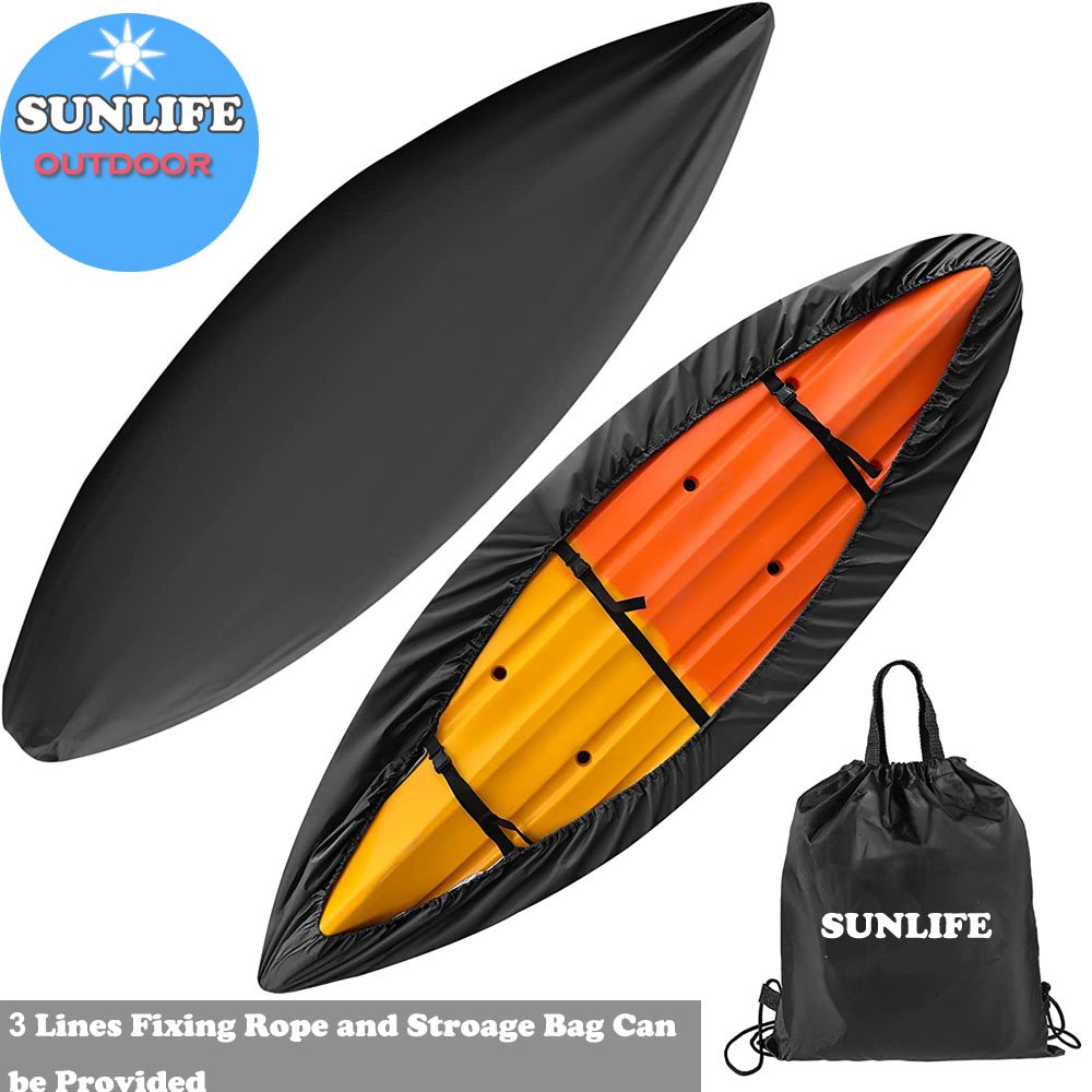 Boat Kayak Canoe Cover Waterproof UV Resistant Dust Professional Storage Cover Shield Kayak Boat Canoe Storage Cover
