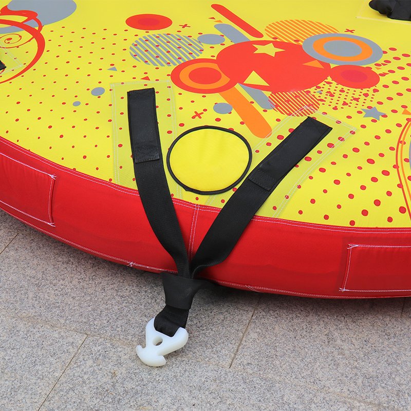 Heavy-Duty OEM Watersports Inflatable Towable Booster Tubes -3 Person Towable Water Tube with Back Rest for Boat to Pull