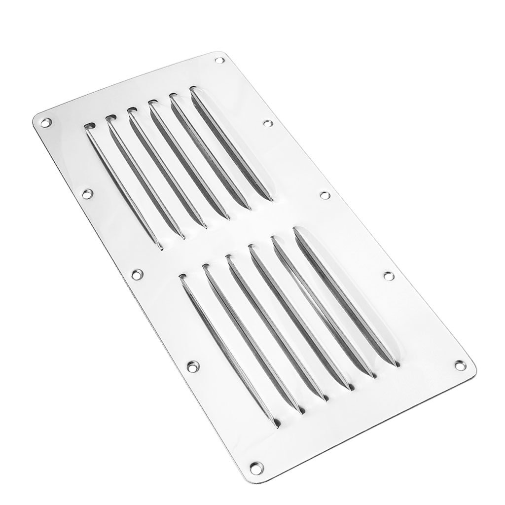 Marine Grade Stainless Steel 304 Boat Marine Square Air Vent Louver Vent Grille Ventilation Louvered Grill Cover